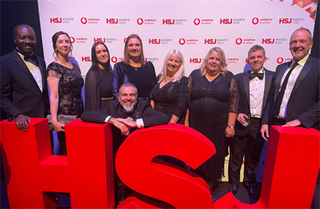 right care right person team at the HSJ awards