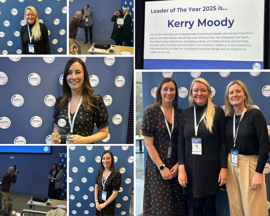 Heidi Fewings, Kerry Moody and Sarah Davies at the School and Public Health Nurses Association (SAPHNA) 2025 conference