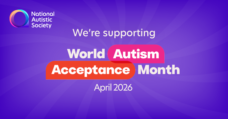 An image of a World Autism Acceptance Month 2026 social media asset