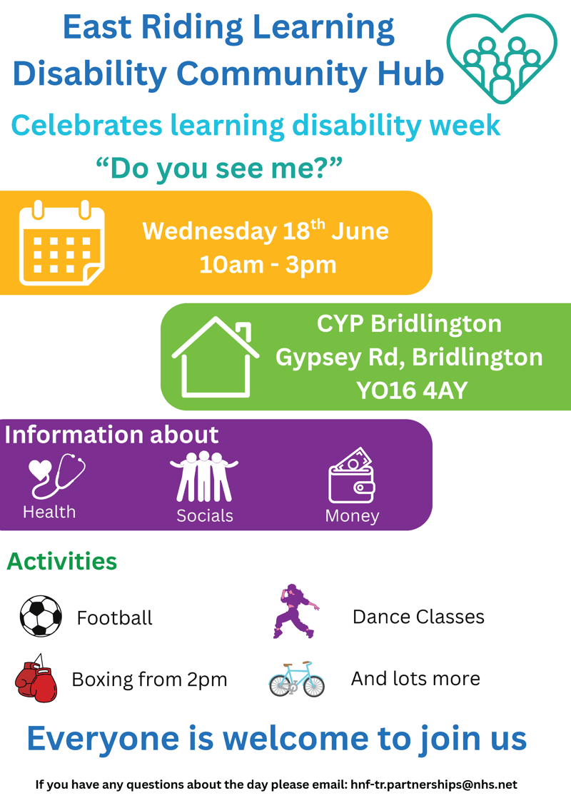 East Riding Ld Community Hub Poster