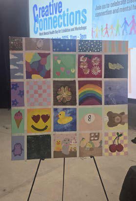 An easel used on World Mental Health Day 2025