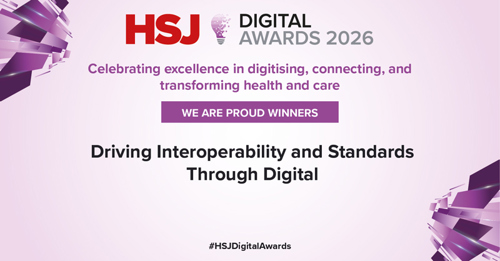 A banner image of Interweave winning the HSJ Digital Awards 2026