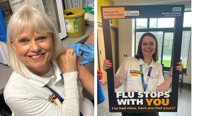 Two images showing CEO, Michele Moran and Head of People and OD, Karen Phillips