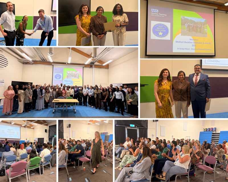 A collection of images showing attendees at the Humber Trust Medical Education Event 2026
