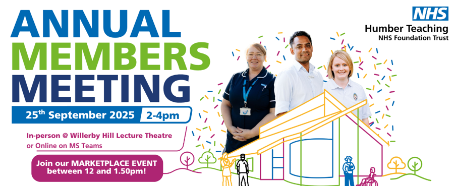 banner image advertising the Trust AMM on 25 September at the Lecture Theatre, Willerby Hill