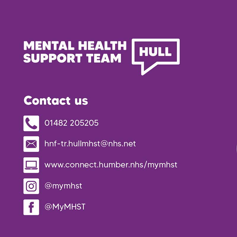 A picture of Hull MHST contact information