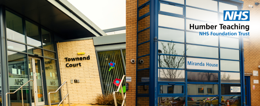 A joint image of Townend Court and Miranda House with the Humber Trust logo at the top right